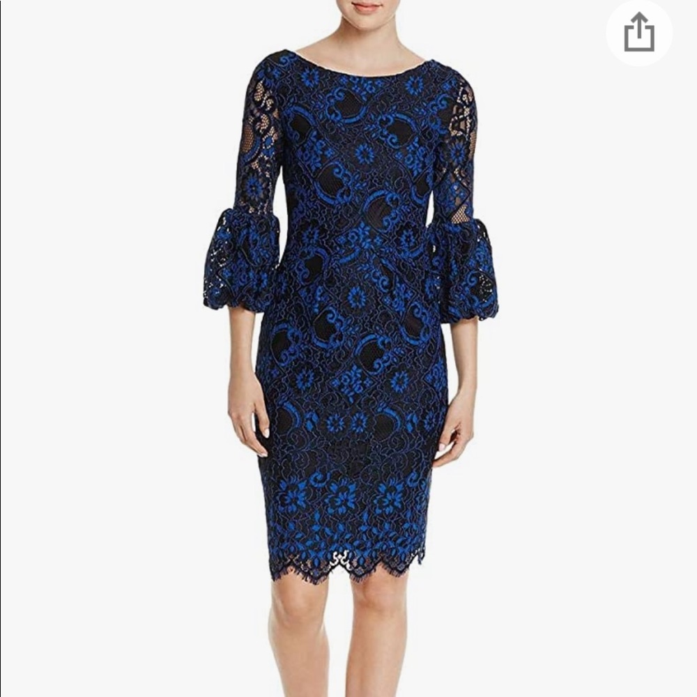 🔥Stunning like new Laundry by Shelli Segal cocktail dress.
